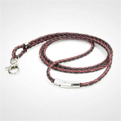 leather lanyard necklace.